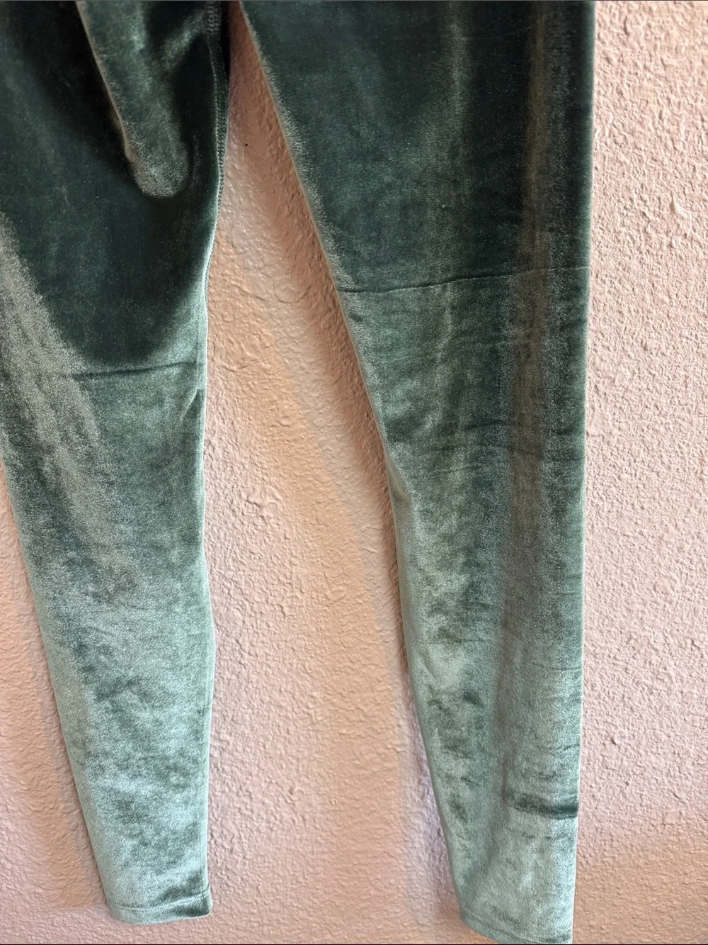 Beyond Yoga Forest Green Velvet Leggings